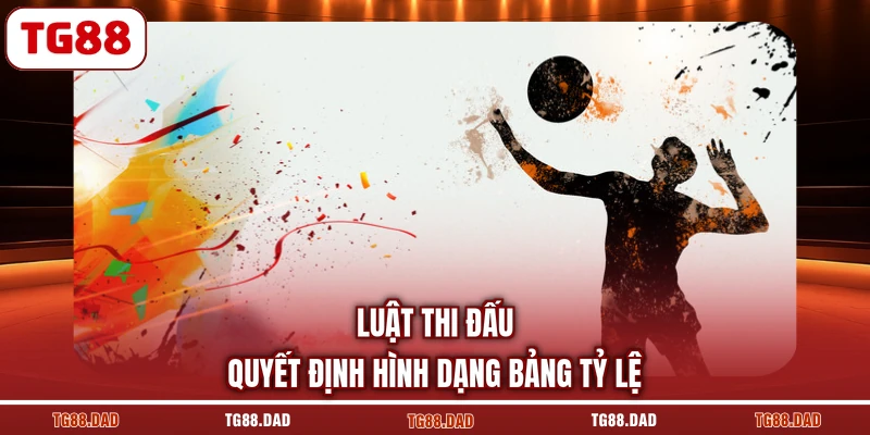 Luật thi đấu quyết định hình dạng bảng tỷ lệ