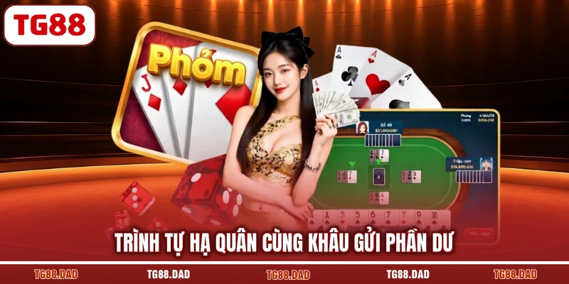 Trình tự hạ quân cùng khâu gửi phần dư